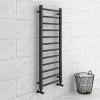 Brooklyn Black Nickel 1200 x 500mm Straight Heated Towel Rail 2 Brooklyn Black Nickel 1200 x 500mm Straight Heated Towel Rail -Cheap Bathroom Heating Store 125BNTR np
