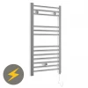 E-Diamond Electric Only Heated Towel Rail - W400mm x H720mm - Chrome - Straight 2 E-Diamond Electric Only Heated Towel Rail - W400mm x H720mm - Chrome - Straight -Cheap Bathroom Heating Store 383335 p