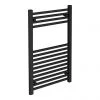 Toreno Black W500 x H800mm Heated Towel Rail -Cheap Bathroom Heating Store 508 BS n p