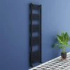 Toreno Black Curved W500 x H1800mm Heated Towel Rail -Cheap Bathroom Heating Store 518 BC np