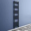 Toreno Black W500 x H1800mm Heated Towel Rail -Cheap Bathroom Heating Store 518 BS n p