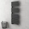 Delta Anthracite Designer Heated Towel Rail 1080 x 550mm 1 Delta Anthracite Designer Heated Towel Rail 1080 x 550mm -Cheap Bathroom Heating Store ADR55X1080 prod