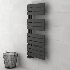 Delta Anthracite Designer Heated Towel Rail 1080 x 550mm