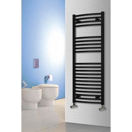 Reina Diva Curved Towel Rail - Black 4 Reina Diva Curved Towel Rail - Black - Image 2