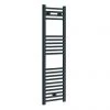 Diamond Heated Towel Rail - W300 x H1200mm - Anthracite - Straight -Cheap Bathroom Heating Store ATR312 p