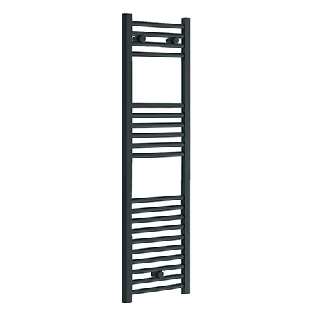 Diamond Heated Towel Rail - W300 x H1200mm - Anthracite - Straight 3 Diamond Heated Towel Rail - W300 x H1200mm - Anthracite - Straight