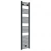 Diamond Heated Towel Rail - W300 x H1600mm - Anthracite - Straight -Cheap Bathroom Heating Store ATR316 pa