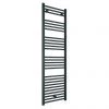 Diamond Heated Towel Rail - W500 x H1600mm - Anthracite - Straight -Cheap Bathroom Heating Store ATR516 p