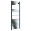 Diamond Heated Towel Rail - W600 x H1200mm - Anthracite - Straight -Cheap Bathroom Heating Store ATR612 p
