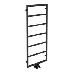 Arezzo Matt Black 1200 x 500 Ladder Heated Towel Rail 8 Arezzo Matt Black 1200 x 500 Ladder Heated Towel Rail -Cheap Bathroom Heating Store AZ12MB d4 460