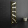 Arezzo Cube Brushed Brass 1600 x 500 Heated Towel Rail -Cheap Bathroom Heating Store AZ165BBSQ N p