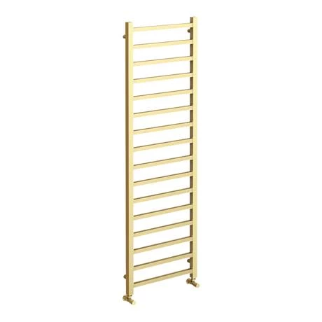 Arezzo Cube Brushed Brass 1600 x 500 Heated Towel Rail 4 Arezzo Cube Brushed Brass 1600 x 500 Heated Towel Rail - Image 2