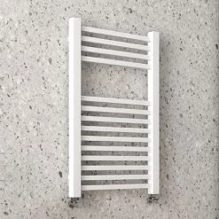 Arezzo Cube Matt White 690 x 500 Heated Towel Rail