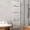 Arezzo Matt White 1512 x 500mm Heated Towel Rail -Cheap Bathroom Heating Store AZMW155 N P