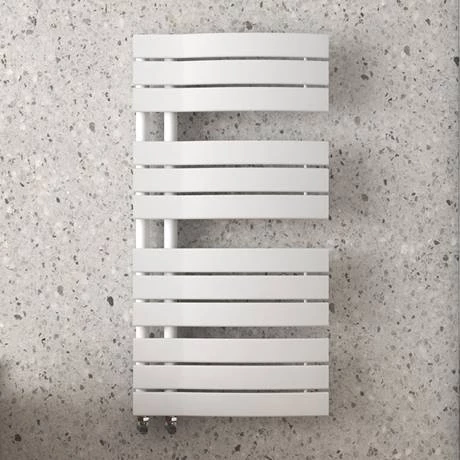 Arezzo Matt White Designer Heated Towel Rail 1080 x 550mm 4 Arezzo Matt White Designer Heated Towel Rail 1080 x 550mm - Image 2