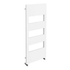 Arezzo White 1200 x 500 Designer Panel Radiator with Towel Rails -Cheap Bathroom Heating Store AZR12X5W d3 460