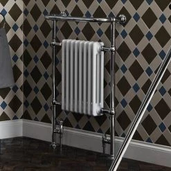 Bayswater Clifford Heated Towel Rail Radiator 965 x 673mm -Cheap Bathroom Heating Store BAYR001 D2 460