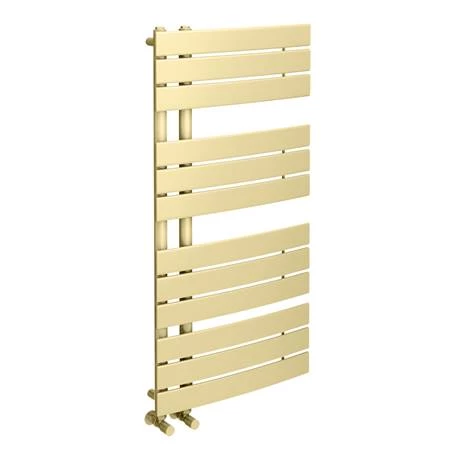 Arezzo Brushed Brass Designer Heated Towel Rail 1080 x 550mm 5 Arezzo Brushed Brass Designer Heated Towel Rail 1080 x 550mm - Image 3