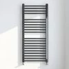 Brooklyn 1200 x 500mm Black Nickel Straight Heated Towel Rail -Cheap Bathroom Heating Store BBNS12X5 np