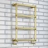 Bloomsbury Traditional Vintage Gold 748 x 498 Wall Mounted Towel Rail 2 Bloomsbury Traditional Vintage Gold 748 x 498 Wall Mounted Towel Rail -Cheap Bathroom Heating Store BLWMVG n p