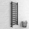 Brooklyn Square 1200 x 500mm Black Nickel Heated Towel Rail 2 Brooklyn Square 1200 x 500mm Black Nickel Heated Towel Rail -Cheap Bathroom Heating Store BN125TR prod