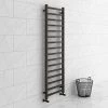 Brooklyn Square 1600 x 500mm Black Nickel Heated Towel Rail -Cheap Bathroom Heating Store BN165TR prod