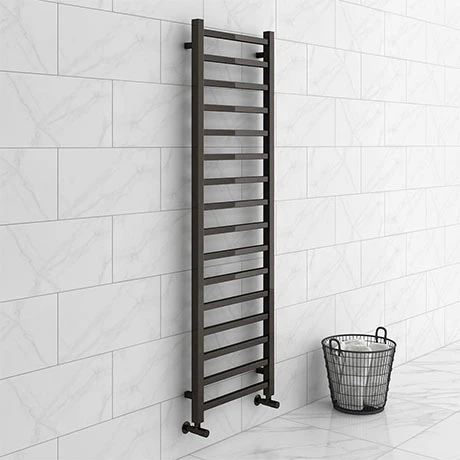 Brooklyn Square 1600 x 500mm Black Nickel Heated Towel Rail 3 Brooklyn Square 1600 x 500mm Black Nickel Heated Towel Rail