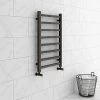 Brooklyn Square 800 x 500mm Black Nickel Heated Towel Rail 1 Brooklyn Square 800 x 500mm Black Nickel Heated Towel Rail -Cheap Bathroom Heating Store BN850TR np