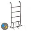 Burlington Chaplin Traditional Radiator (inc. Valves + Electric Heating Kit) -Cheap Bathroom Heating Store Burlington Chaplin Chrome Traditional Radiator Inc Valves p