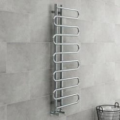 Kai Designer Heated Towel Rail 1310mm x 500mm Chrome