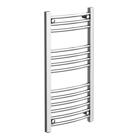 Diamond Curved Heated Towel Rail - 400mm x 800mm - Chrome 3 Diamond Curved Heated Towel Rail - 400mm x 800mm - Chrome