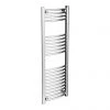 Diamond Curved Heated Towel Rail - W400 x H1200mm - Chrome 1 Diamond Curved Heated Towel Rail - W400 x H1200mm - Chrome -Cheap Bathroom Heating Store COL018 Diamond Heated Towel Rail