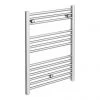 Diamond Heated Towel Rail - W600 x H800mm - Chrome - Straight -Cheap Bathroom Heating Store COL019 P1
