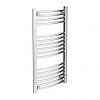 Diamond Curved Heated Towel Rail - W500 x H1000mm - Chrome -Cheap Bathroom Heating Store COL025 Curved Heated Towel Rail