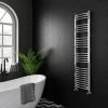 Diamond Curved Heated Towel Rail - W400 x H1600mm - Chrome 1 Diamond Curved Heated Towel Rail - W400 x H1600mm - Chrome -Cheap Bathroom Heating Store COL026 n p