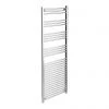 Diamond Heated Towel Rail - W600 x H1800mm - Chrome - Straight -Cheap Bathroom Heating Store COL027 Diamond Heated Towel Rail