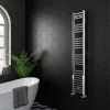 Diamond Heated Towel Rail - W300 x H1600mm - Chrome - Straight 2 Diamond Heated Towel Rail - W300 x H1600mm - Chrome - Straight -Cheap Bathroom Heating Store COL036 n p