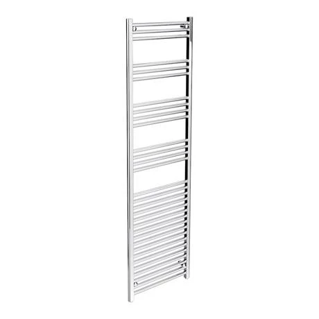 Diamond Heated Towel Rail - W500 x H1800mm - Chrome - Straight 4 Diamond Heated Towel Rail - W500 x H1800mm - Chrome - Straight - Image 2