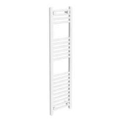 Diamond Heated Towel Rail - W300 x H1200mm - White - Straight -Cheap Bathroom Heating Store COL048 N D1 460