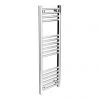 Diamond Heated Towel Rail - W300 x H1000mm - Chrome - Straight -Cheap Bathroom Heating Store COL049 Diamond Heated Towel Rail