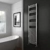 Diamond Curved Heated Towel Rail - W500 x H1800mm - Chrome 2 Diamond Curved Heated Towel Rail - W500 x H1800mm - Chrome -Cheap Bathroom Heating Store COL050 n p