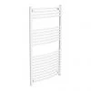 Diamond Curved Heated Towel Rail - W600 x H1200mm - White -Cheap Bathroom Heating Store COL057 460