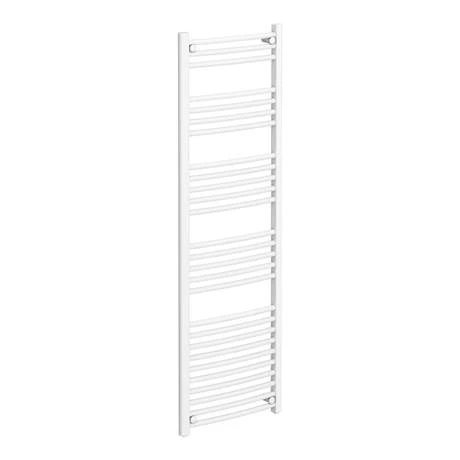 Diamond Curved Heated Towel Rail - W500 x H1600mm - White 4 Diamond Curved Heated Towel Rail - W500 x H1600mm - White - Image 2