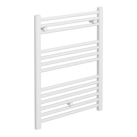 Diamond Heated Towel Rail - W600 x H800mm - White - Straight 3 Diamond Heated Towel Rail - W600 x H800mm - White - Straight