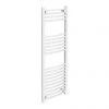 Diamond Curved Heated Towel Rail - W400 x H1200mm - White -Cheap Bathroom Heating Store COL068 p 460
