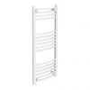 Diamond Curved Heated Towel Rail - W400 x H1000mm - White -Cheap Bathroom Heating Store COL069 p
