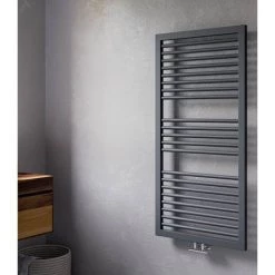 Cruze Designer Heated Towel Rail - Matt Black (1228 x 500mm) -Cheap Bathroom Heating Store CRZTR125 d2 460