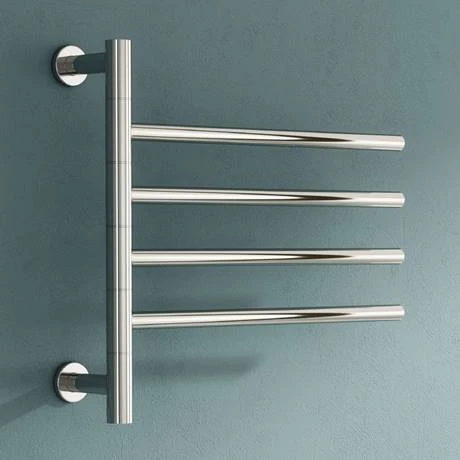 Reina Rance H475 x W500mm Dry Electric Swivel Heated Towel Rail 4 Reina Rance H475 x W500mm Dry Electric Swivel Heated Towel Rail - Image 2