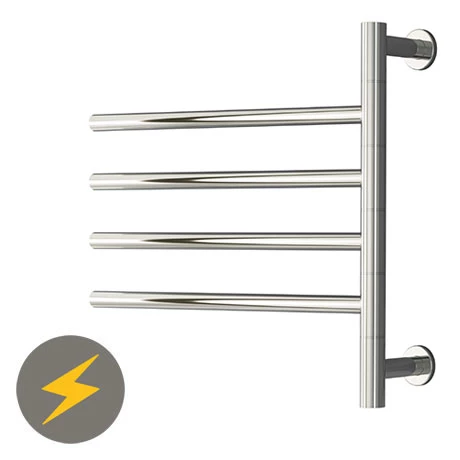 Reina Rance H475 x W500mm Dry Electric Swivel Heated Towel Rail 3 Reina Rance H475 x W500mm Dry Electric Swivel Heated Towel Rail