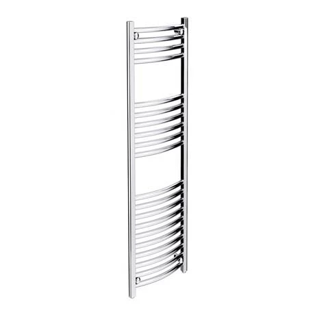 Diamond Curved Heated Towel Rail - W300 x H1200mm - Chrome 3 Diamond Curved Heated Towel Rail - W300 x H1200mm - Chrome